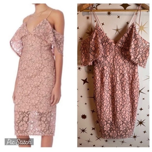 N / Nicholas Floral Lace Pencil Dress 4 - Picture 1 of 11
